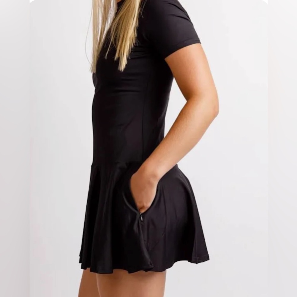 NWT Calliope Golf Kiona Flare Dress Black Size M